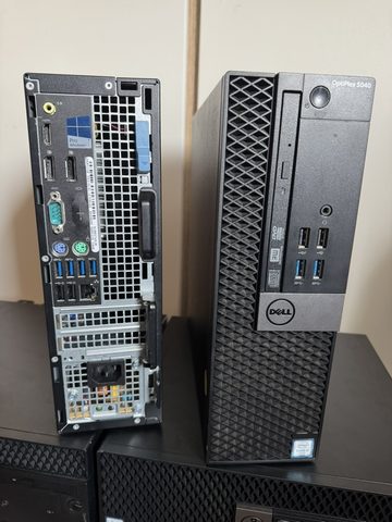 Dell OptiPlex desktop front and rear