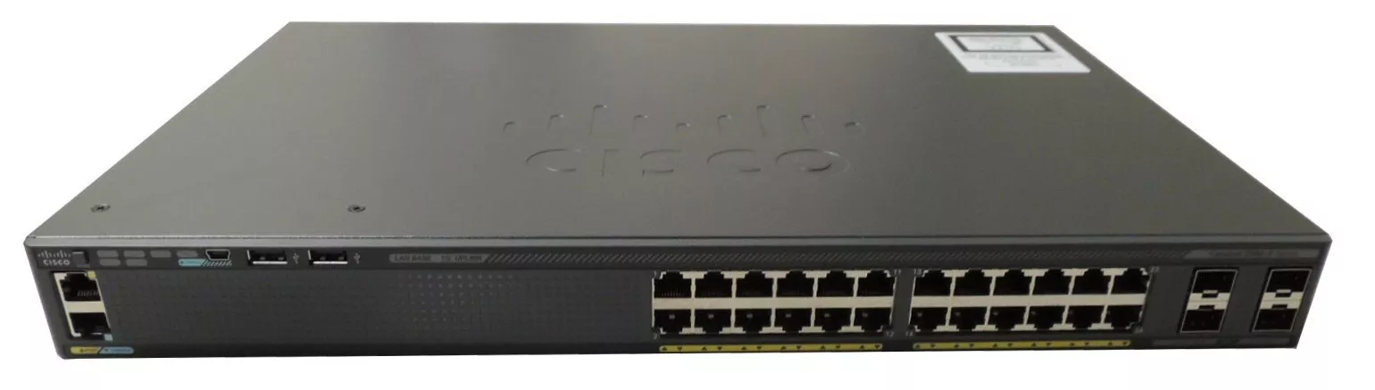 Cisco Catalyst WS-C2960X-24TS-L 24-Port Gigabit Network Switch